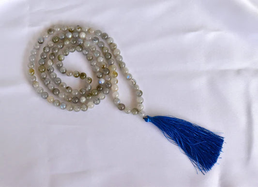 Labradorite | Gemstone Mala | 108 Prayer Bead Mala | Prayer Mala