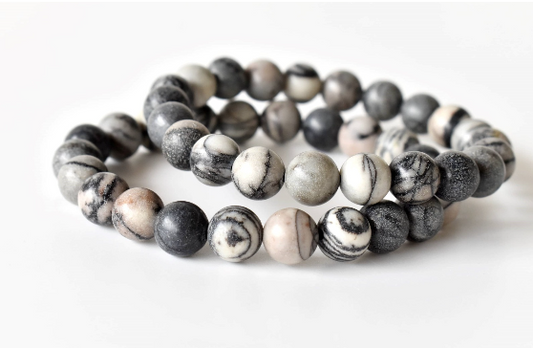 Picasso Jasper 8mm Bracelet | Natural Gemstone Beaded Bracelet for Creativity, Balance & Style