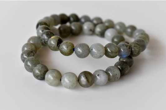Labradorite 8mm Bracelet – Natural Gemstone Beads, Handmade Spiritual Jewelry, Enhances Protection & Inner Strength