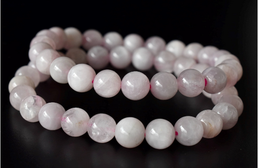 Kunzite 8mm Bracelet – Natural Gemstone Beads, Handmade Spiritual Jewelry, Promotes Emotional Balance & Calmness