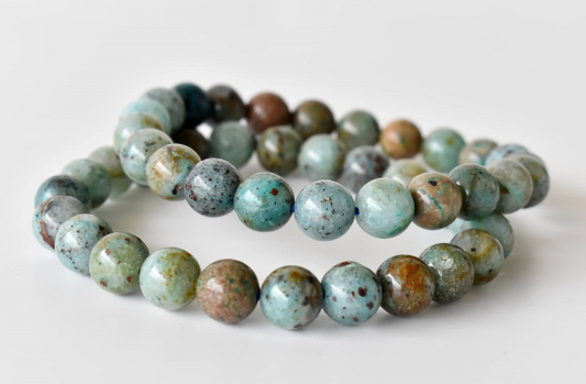 Chrysocolla 8mm Bracelet – Natural Gemstone Beads for Calmness, Communication & Inner Balance