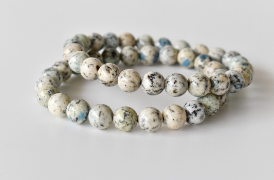 K2 Jasper 8mm Bracelet – Natural Gemstone Beads, Handmade Spiritual Jewelry, Enhances Clarity & Balance