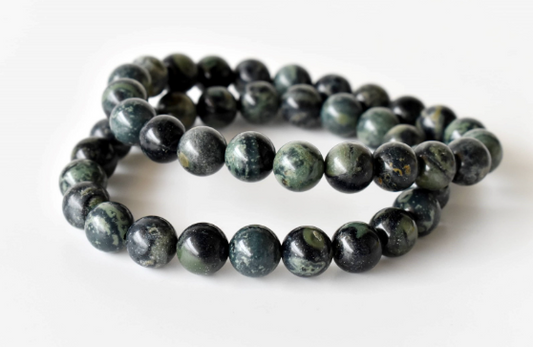 Kambaba Jasper 8mm Bracelet – Natural Gemstone Beads, Handmade Spiritual Jewelry, Promotes Tranquility & Grounding