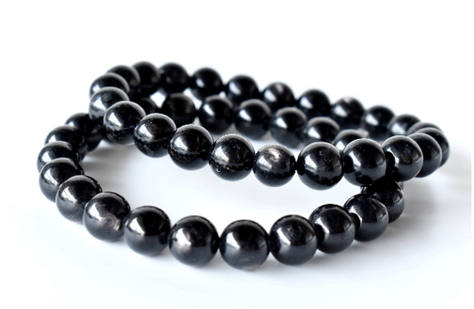 Apache Tears 8mm Bracelet – Natural Gemstone Beads for Protection, Grounding & Positive Energy