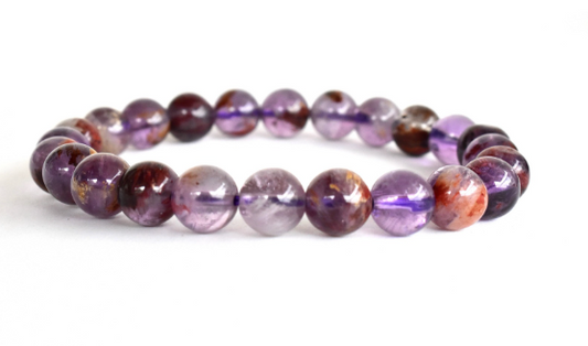 Ametrine 8mm Bracelet – Natural Gemstone Beads for Balance, Clarity & Positive Energy
