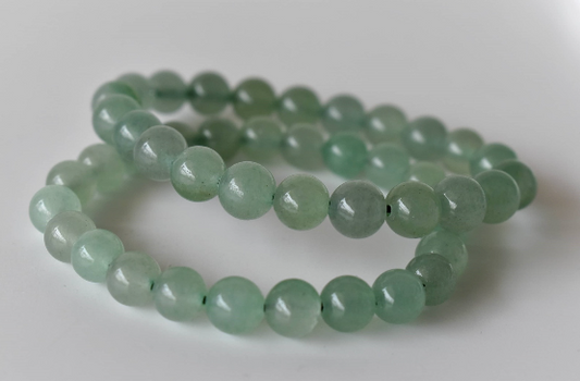 True Origins Certified Green Aventurine Bracelet for Men & Women – 8mm Natural Crystal Beads (24 Beads) – Stretchable Healing Stone Bracelet for Wealth, Luck & Heart Chakra – Energy Crystal Jewelry