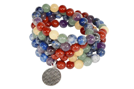 7 Chakra Beads Mala Bracelet – Natural Healing Stones for Balance, Energy & Spiritual Alignment