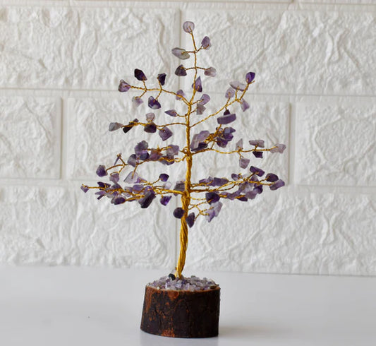 Amethyst Gemstone Tree – Handcrafted Crystal Tree of Life for Healing, Peace & Home Decor (6 Inch)