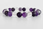Handmade Crown Chakra Crystal Bracelet – Amethyst, Clear Quartz & Lepidolite for Spiritual Awareness