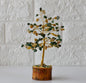 Mix Aventurine Crystal Tree of Life – 6 Inch Willow Bonsai, Handmade Healing Gemstone Tree for Positivity, Wealth & Home Décor (Green & Yellow Aventurine)