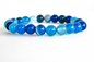 Banded Agate Blue 8mm Bracelet – Natural Gemstone Beads for Calmness, Focus & Positive Energy